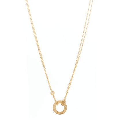 Cartier 18K Yellow Gold 2 Diamond LOVE Necklace 7 of 9