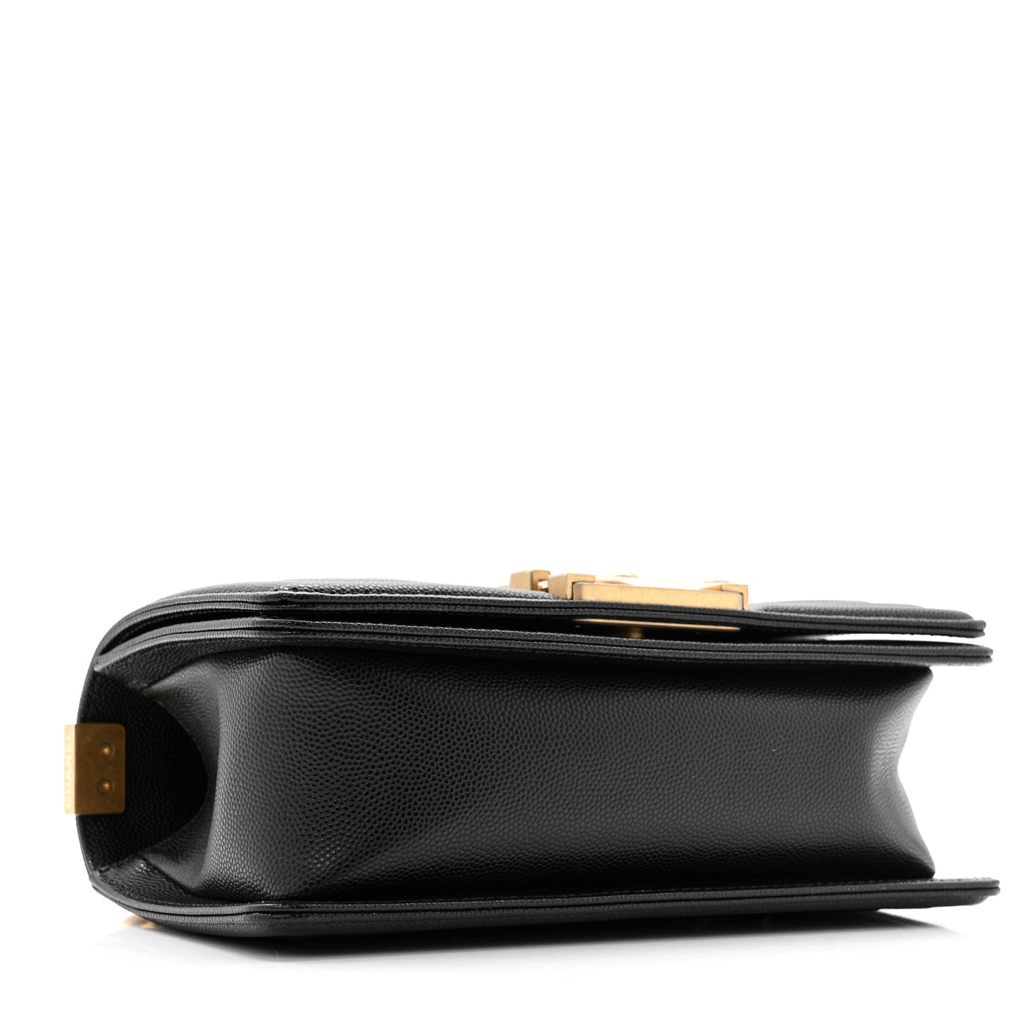 Caviar Quilted Small Boy Flap Black