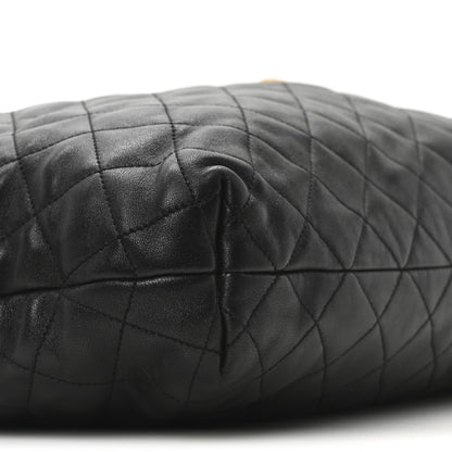 Saint Laurent Lambskin Quilted Maxi Icare Shopping Tote Black 10 of 11