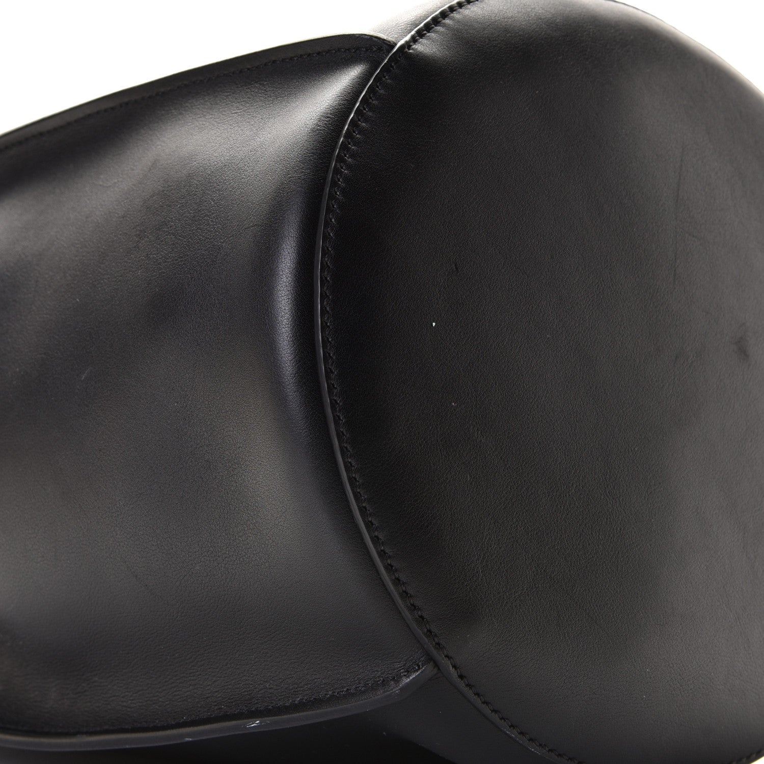 Celine Smooth Calfskin Long Strap Big Bucket Bag Black 7 of 8