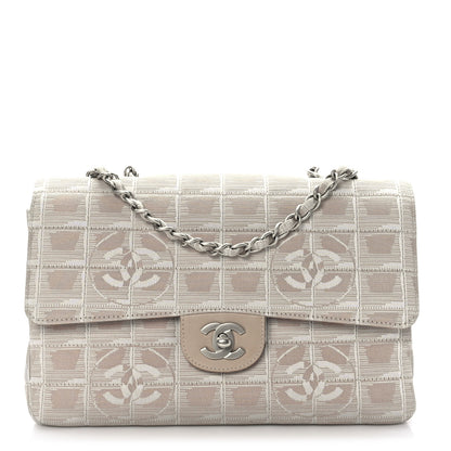 Chanel Nylon Medium Travel Flap Light Beige 1 of 8