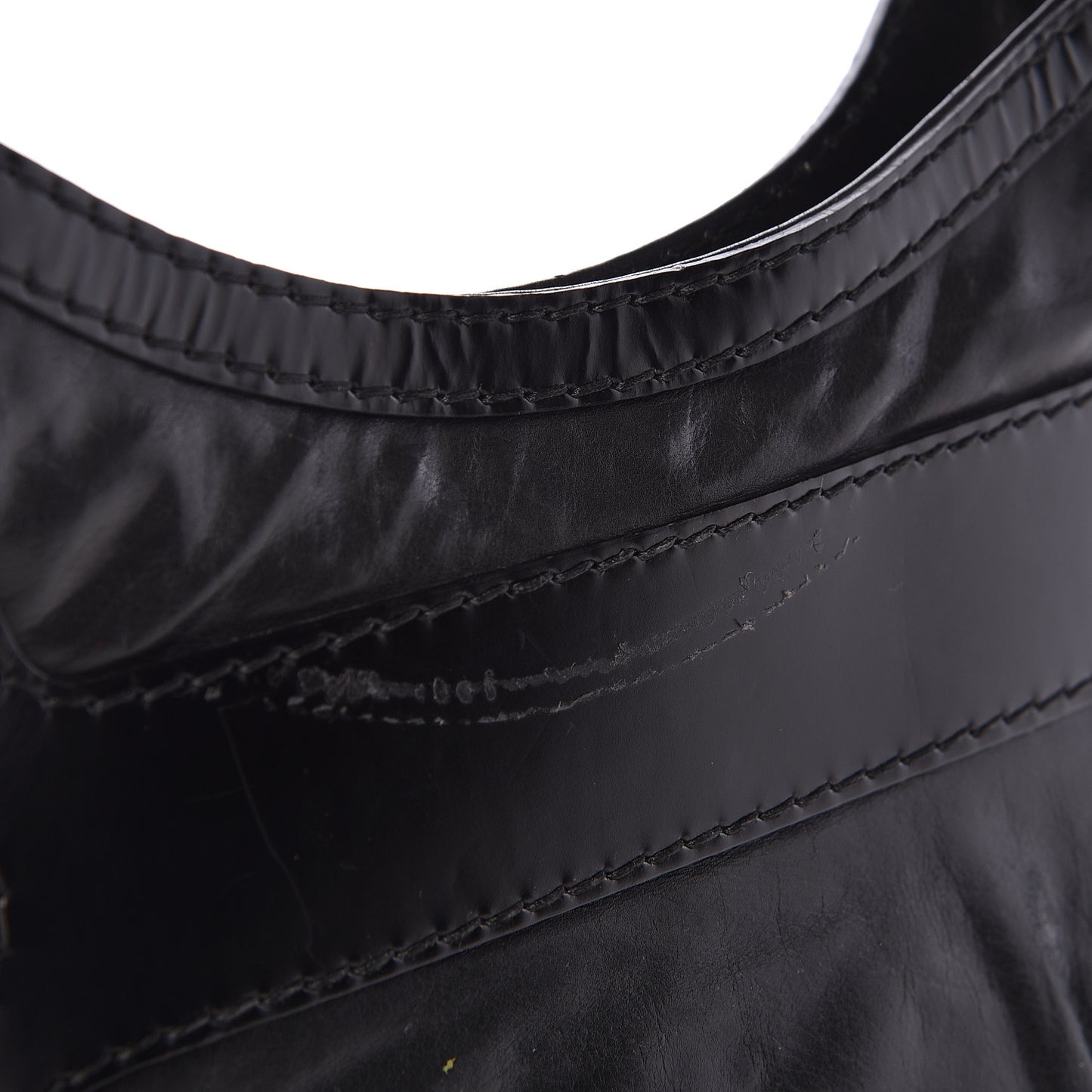 Calfskin Queen Bow Hobo Black