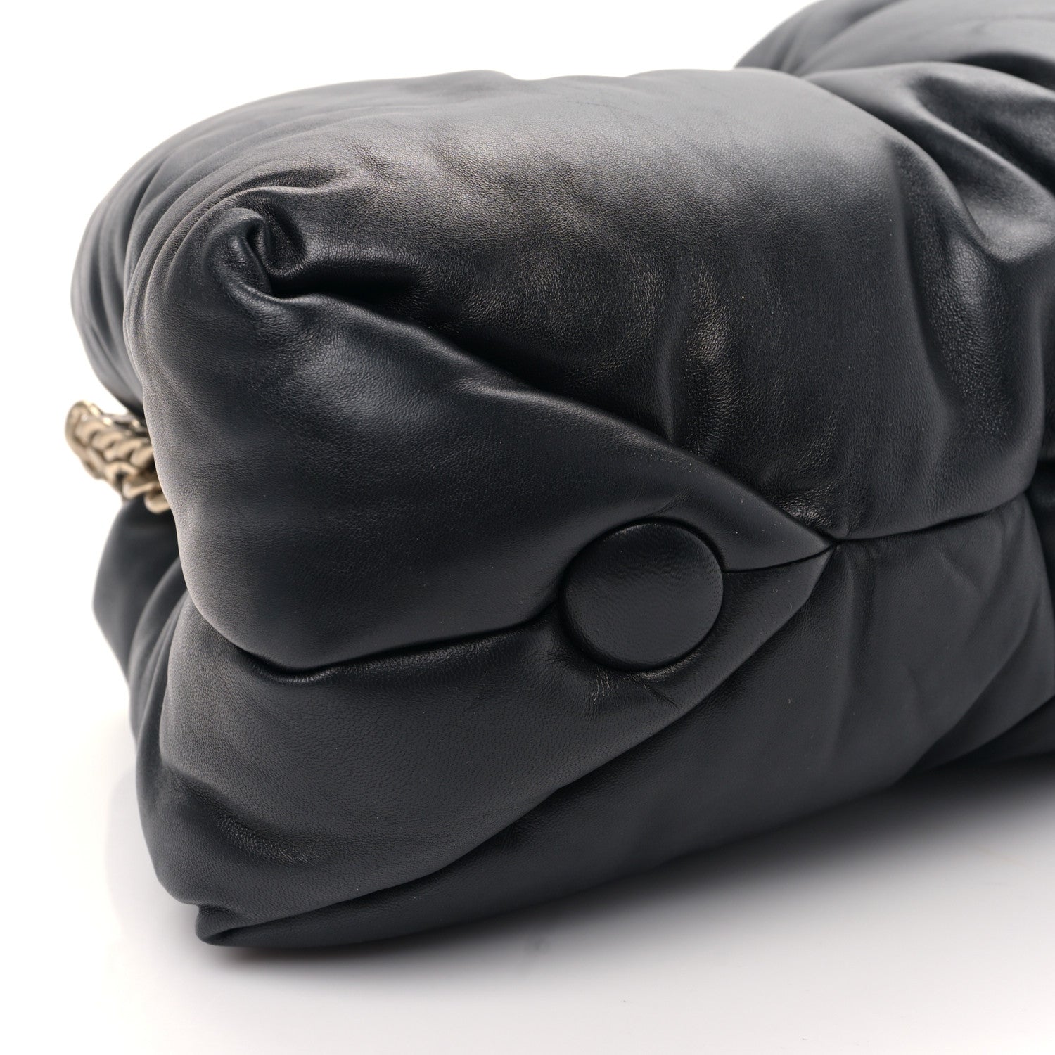 Proenza Schouler Lambskin Puffy Tobo Chain Shoulder Bag Black 8 of 9
