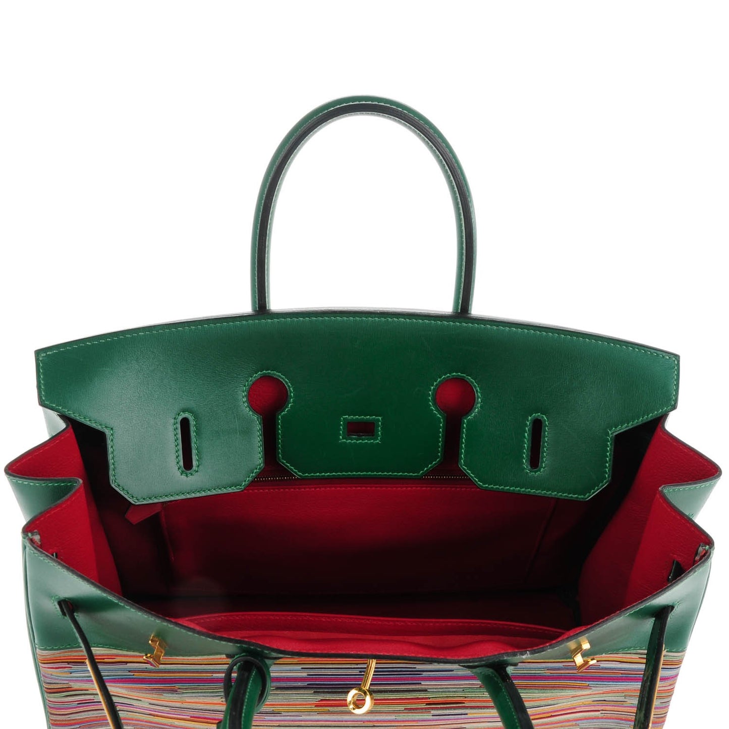 Box Vibrato Birkin 35 Vert Clair