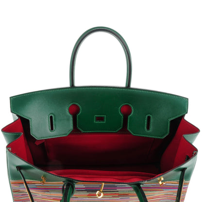 Hermes Box Vibrato Birkin 35 Vert Clair 19 of 24