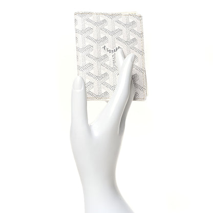 Goyard Goyardine Saint Marc Card Holder White 2 of 10