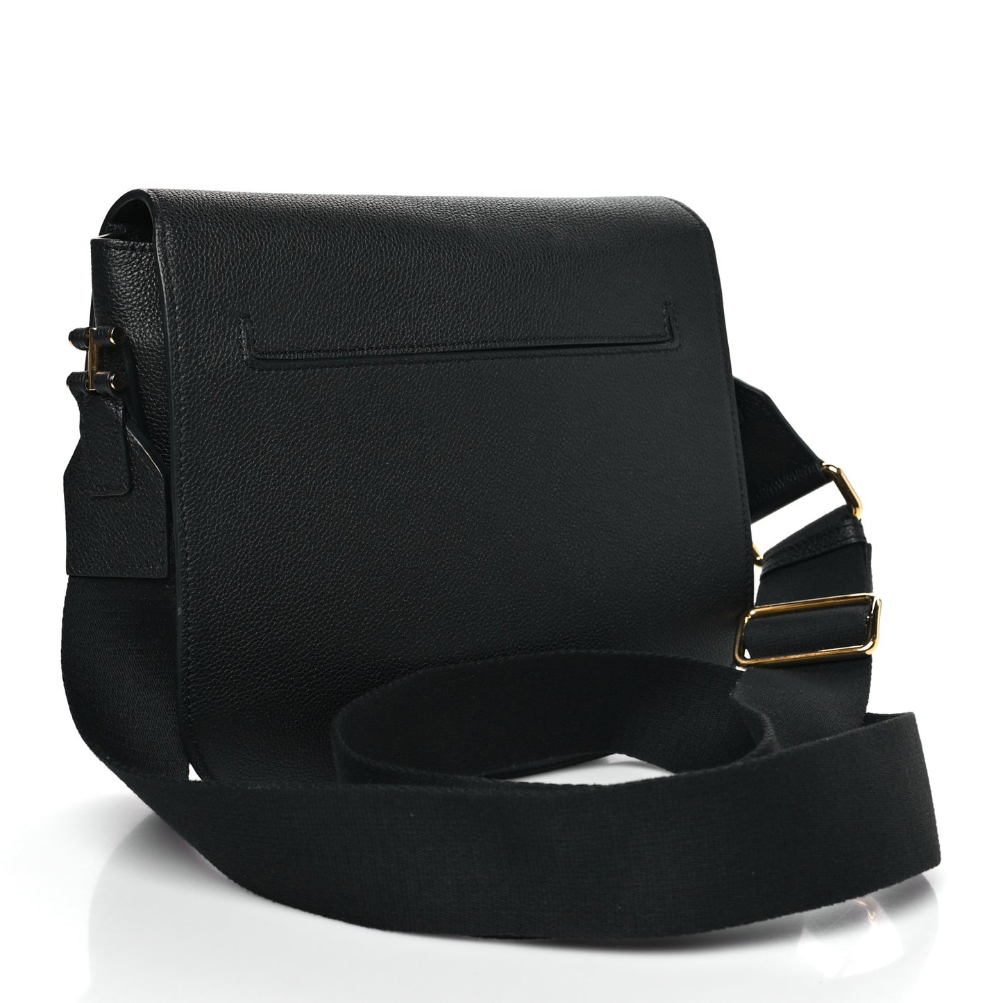 Calfskin Medium T Clasp Tara Crossbody Bag Black