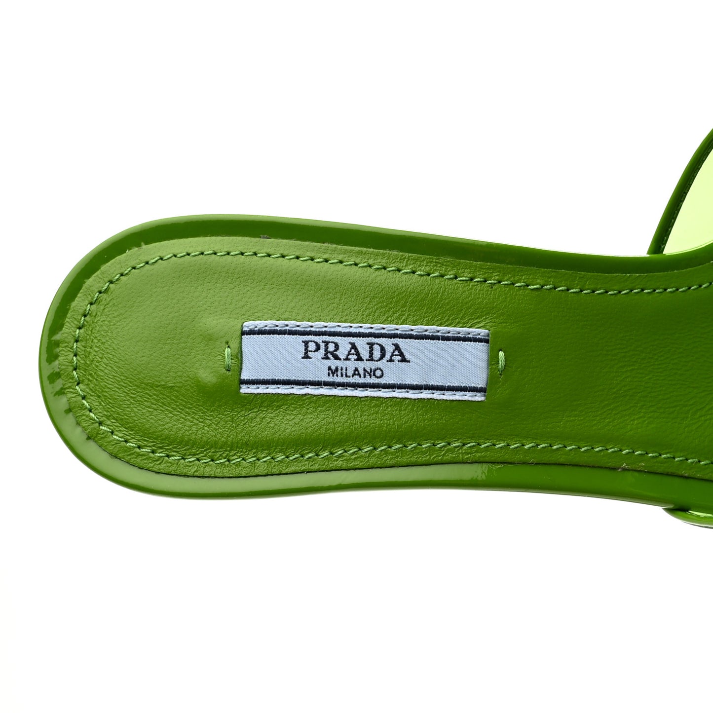 Plexiglass Vernice Metal Triangle Logo 65mm Slide Sandals 38 Mela
