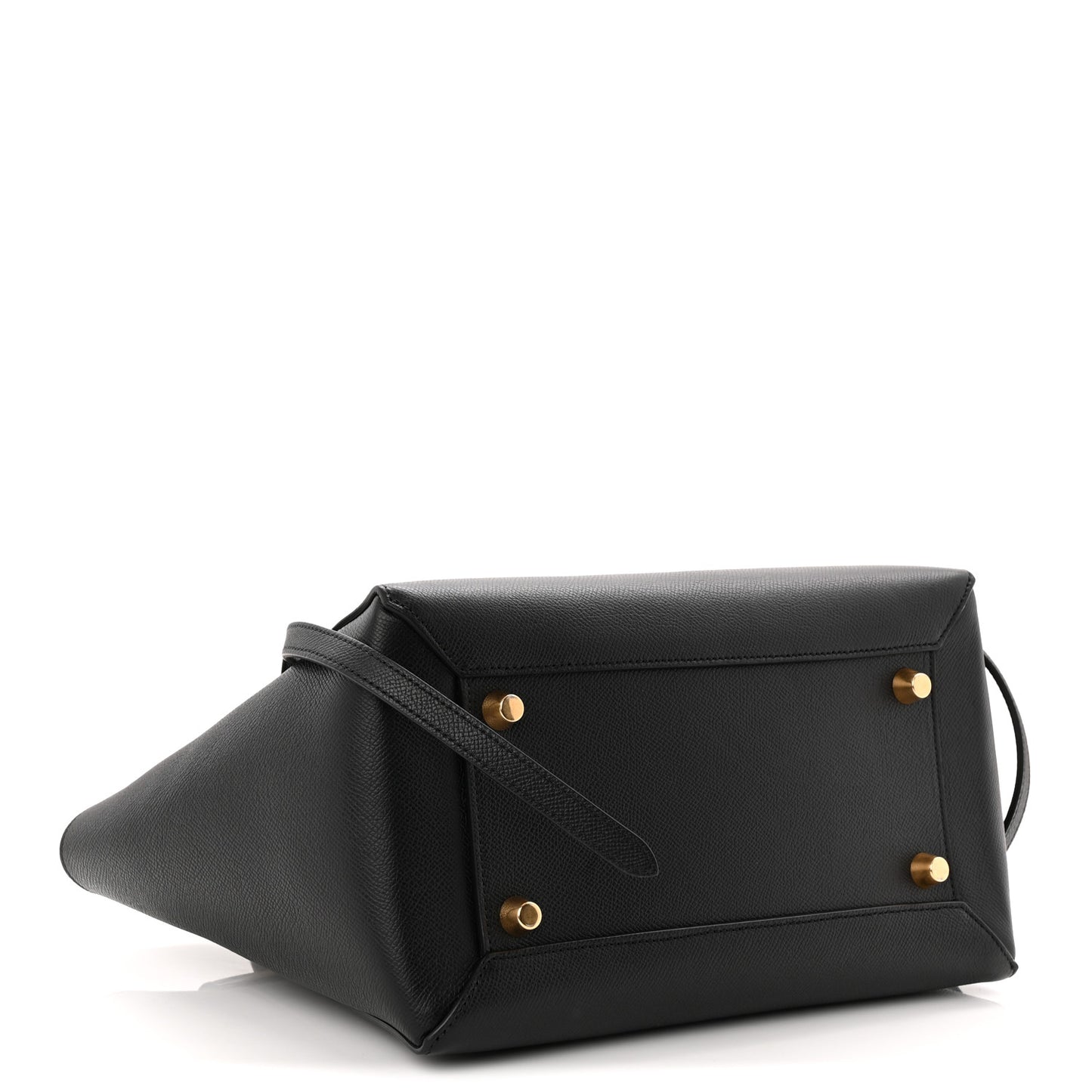 Grained Calfskin Mini Belt Bag Black