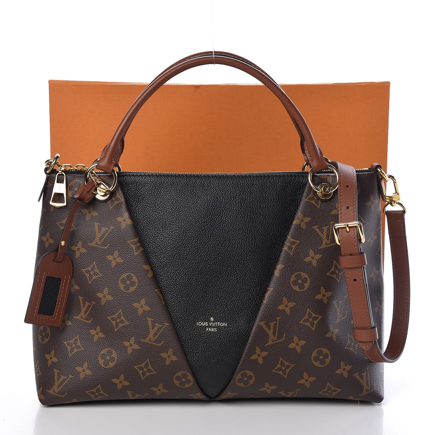 Monogram V Tote MM Black