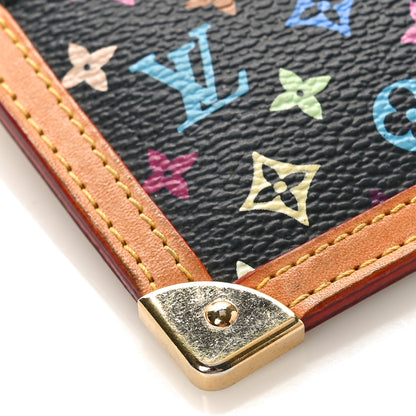 Louis Vuitton Monogram Multicolor Key Pouch Black 7 of 8