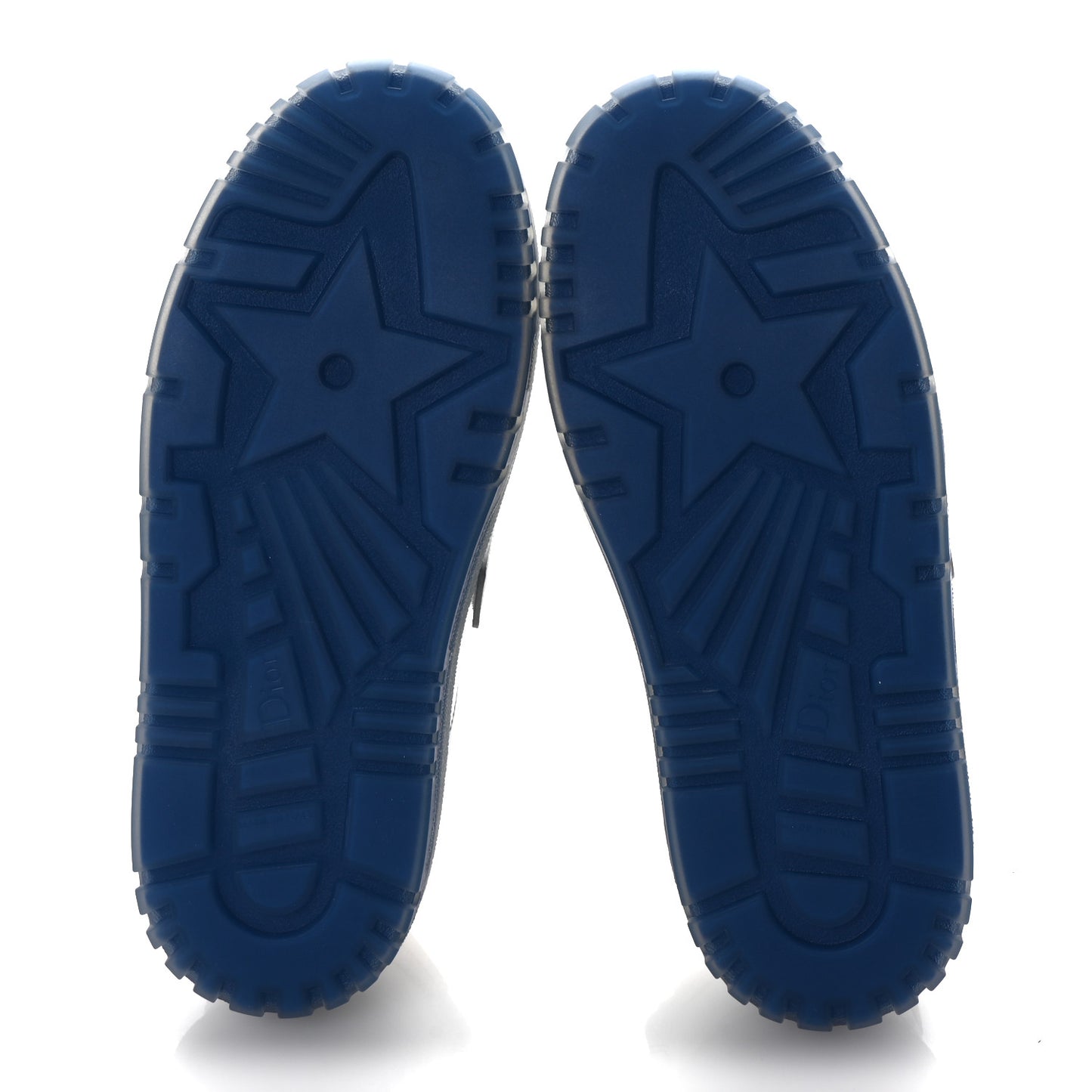 Calfskin Clear Rubber Dior-ID Platform Sneakers 36.5 White Deep Blue