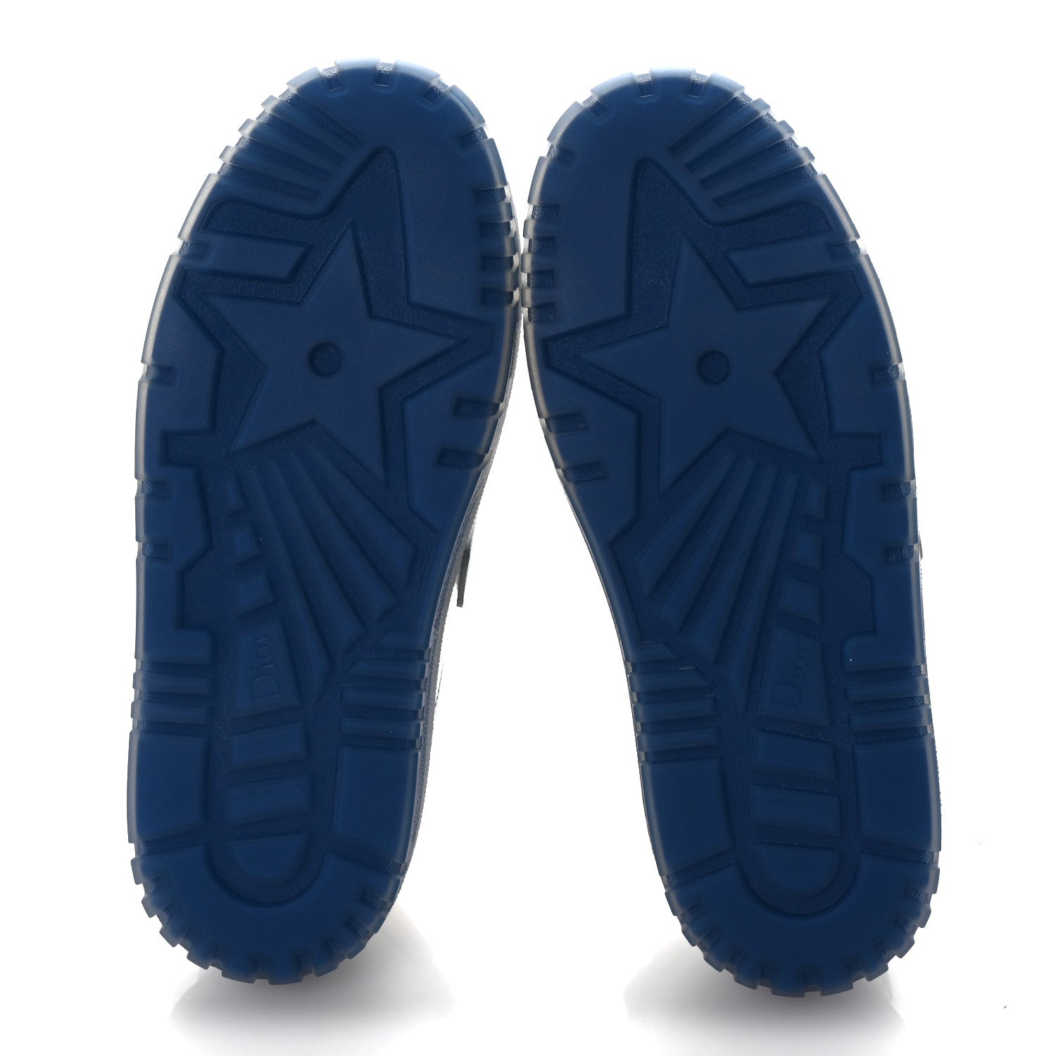 Christian Dior Calfskin Clear Rubber Dior-ID Platform Sneakers 36.5 White Deep Blue 6 of 10