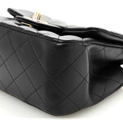 Chanel Lambskin Quilted Mini Square Flap Black 10 of 10