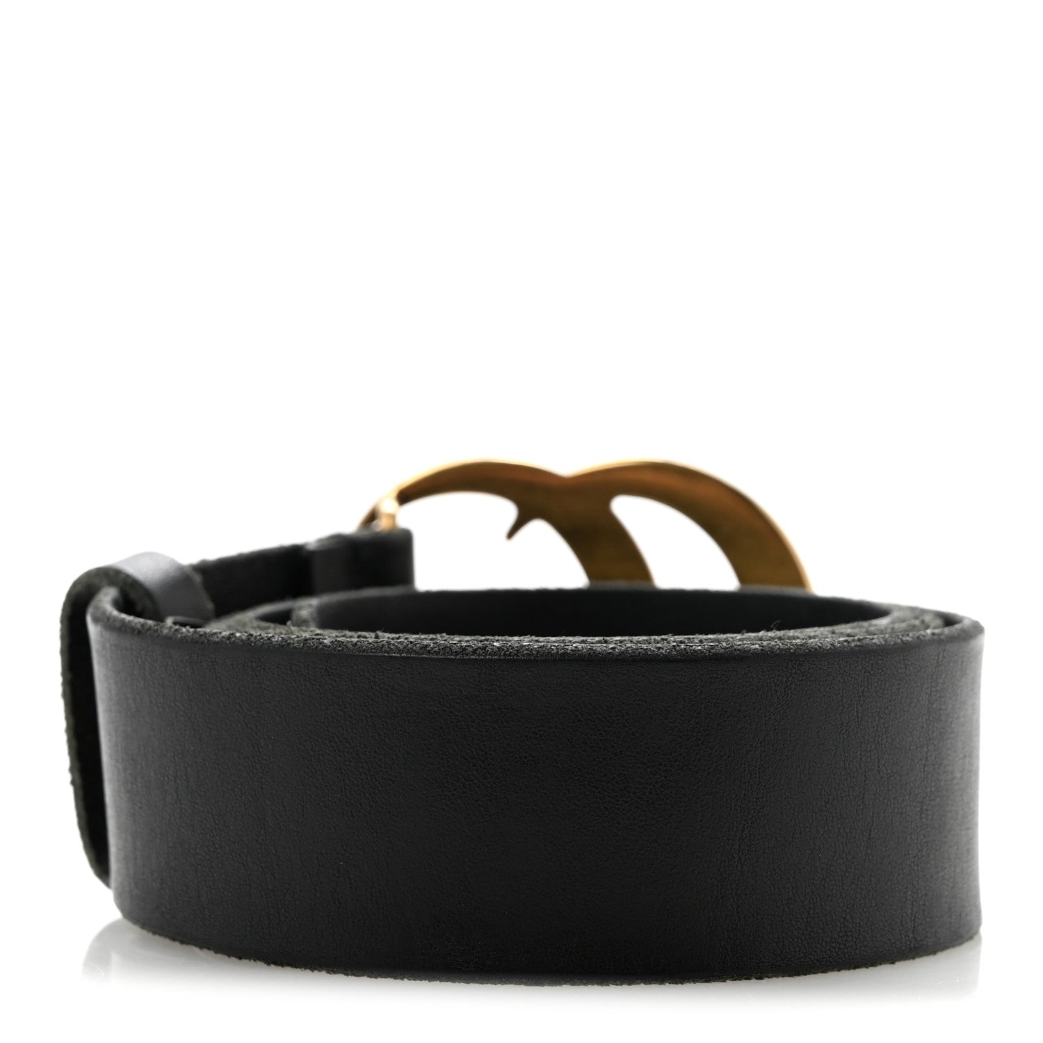 Gucci Faded Calfskin Double G 40mm Belt 85 34 Black 2 of 9