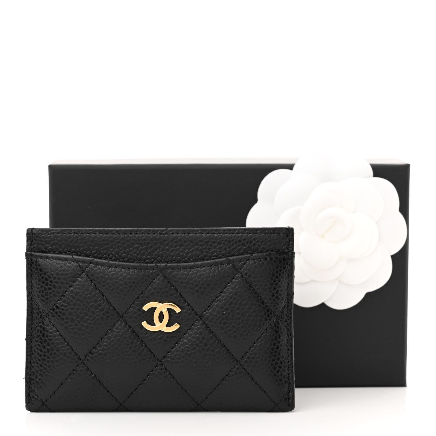 Chanel Caviar Quilted Card Holder Black 9 of 9