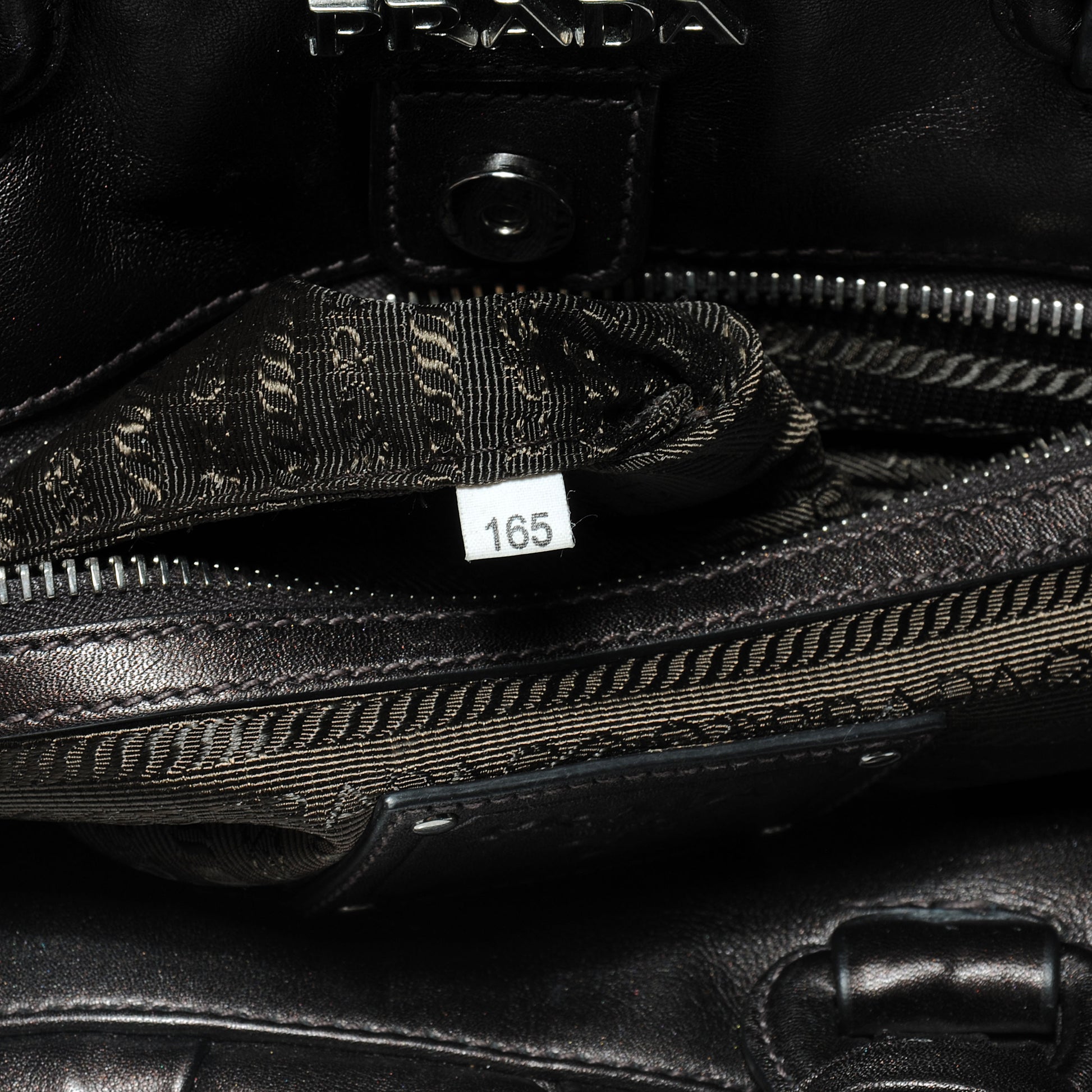 Prada Vitello Mordore Woven Tote Cacao 7 of 7