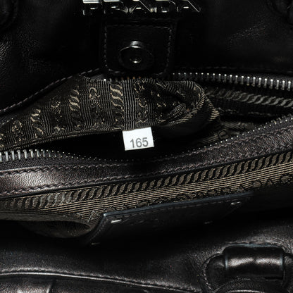 Prada Vitello Mordore Woven Tote Cacao 7 of 7