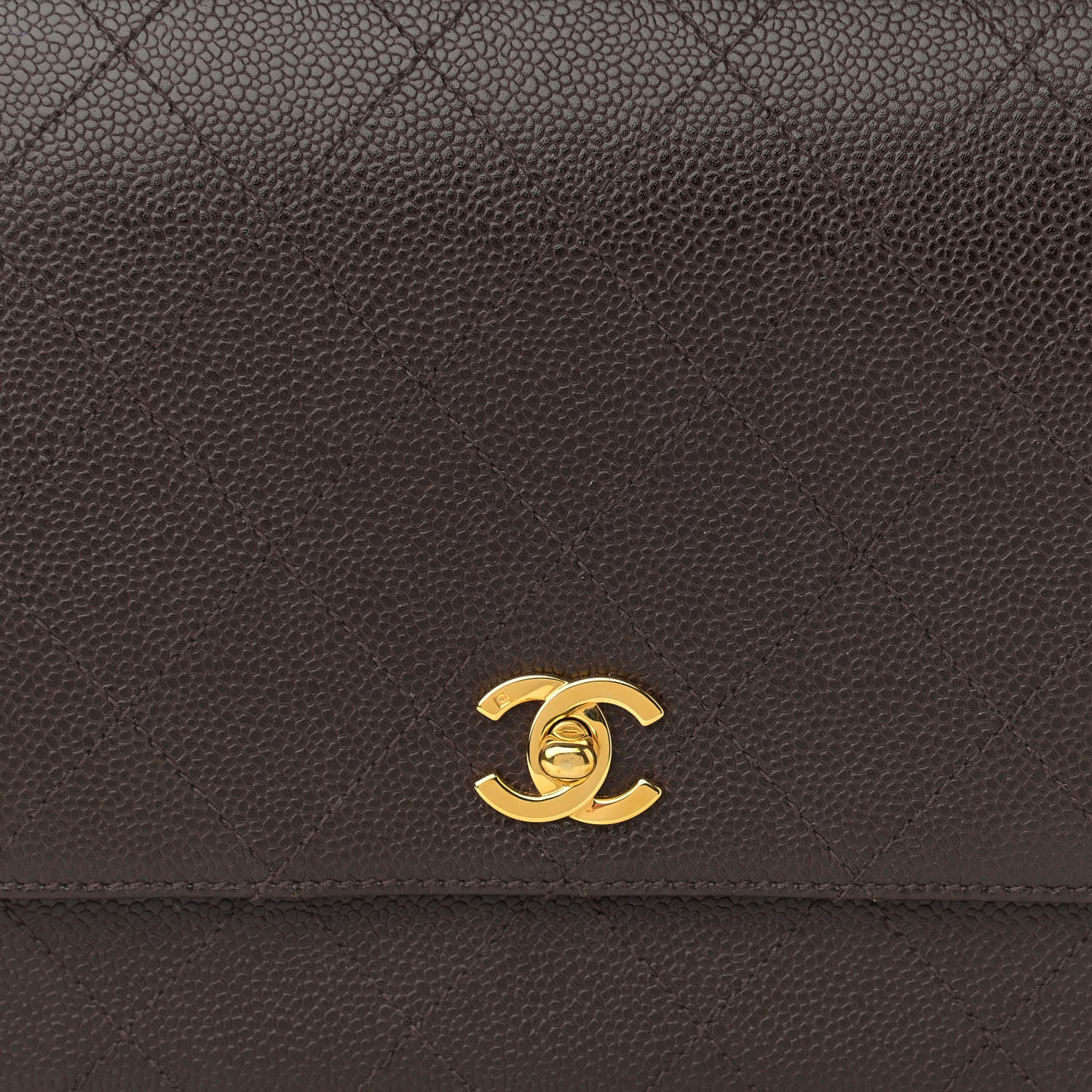 Chanel Caviar Flap Shoulder Bag Brown 9 of 15