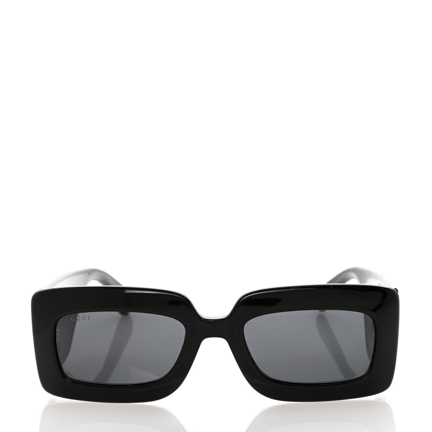 Gucci Acetate Rectangular Sunglasses GG0811S Black 2 of 9