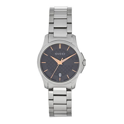 Gucci Stainless Steel 27mm G-Timeless Quartz Watch Brown 1 of 4