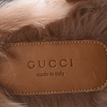 Gucci Calfskin Fur Princetown Slippers 42 Black 5 of 7