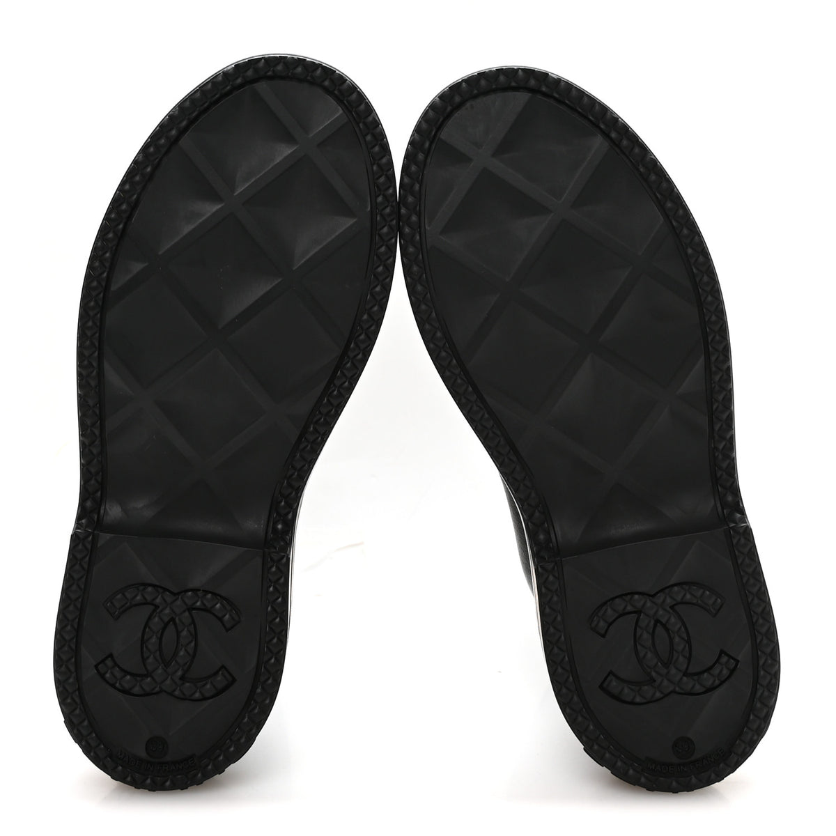 Chanel Caoutchouk CC High Boots 39 Black 6 of 9