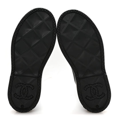 Chanel Caoutchouk CC High Boots 39 Black 6 of 9