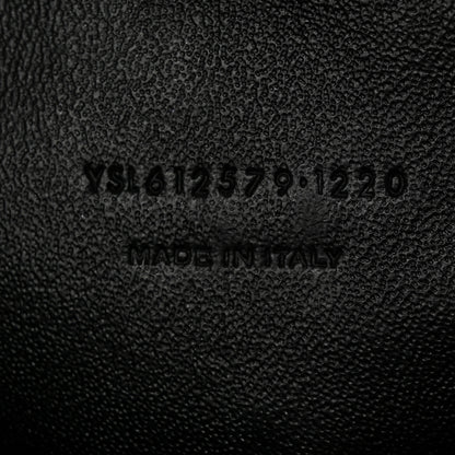 Saint Laurent Grain De Poudre Matelasse Monogram Mini Lou Camera Bag Dark Beige 7 of 12