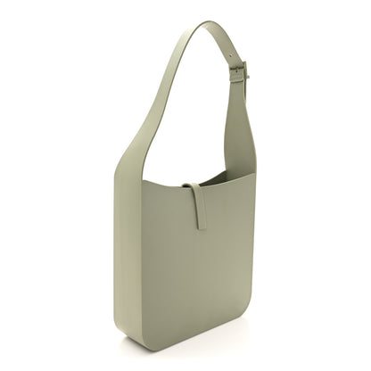 Saint Laurent Soft Rubber Small Le 5 A 7 Hobo Seagrass 2 of 9