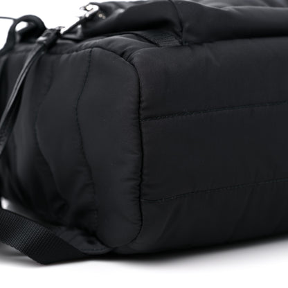 Prada Tessuto Nylon Quilted Double Buckle Backpack Black 7 of 9
