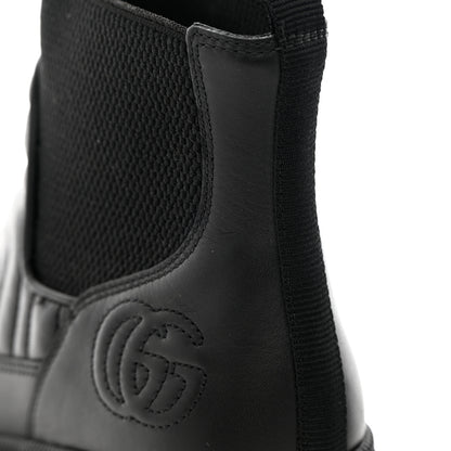 Gucci Calfskin Nappa Matelasse Frances Chelsea Boots 35 Black 10 of 11