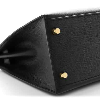Hermes Epsom Kelly Sellier 28 Black 9 of 12