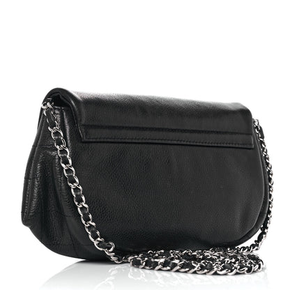 Chanel Caviar Half Moon Wallet On Chain WOC Black 3 of 11