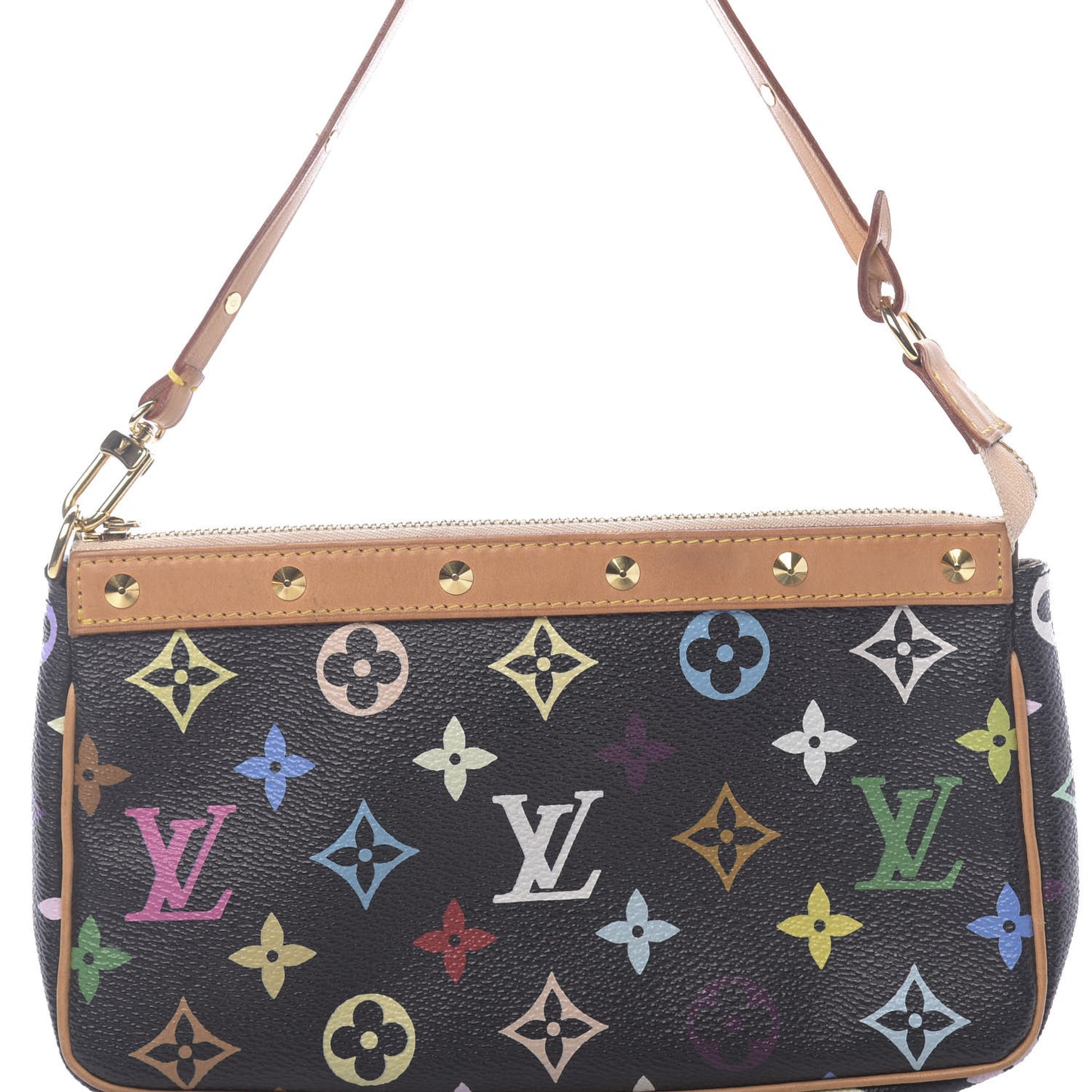 Monogram Multicolor Pochette Accessories Black