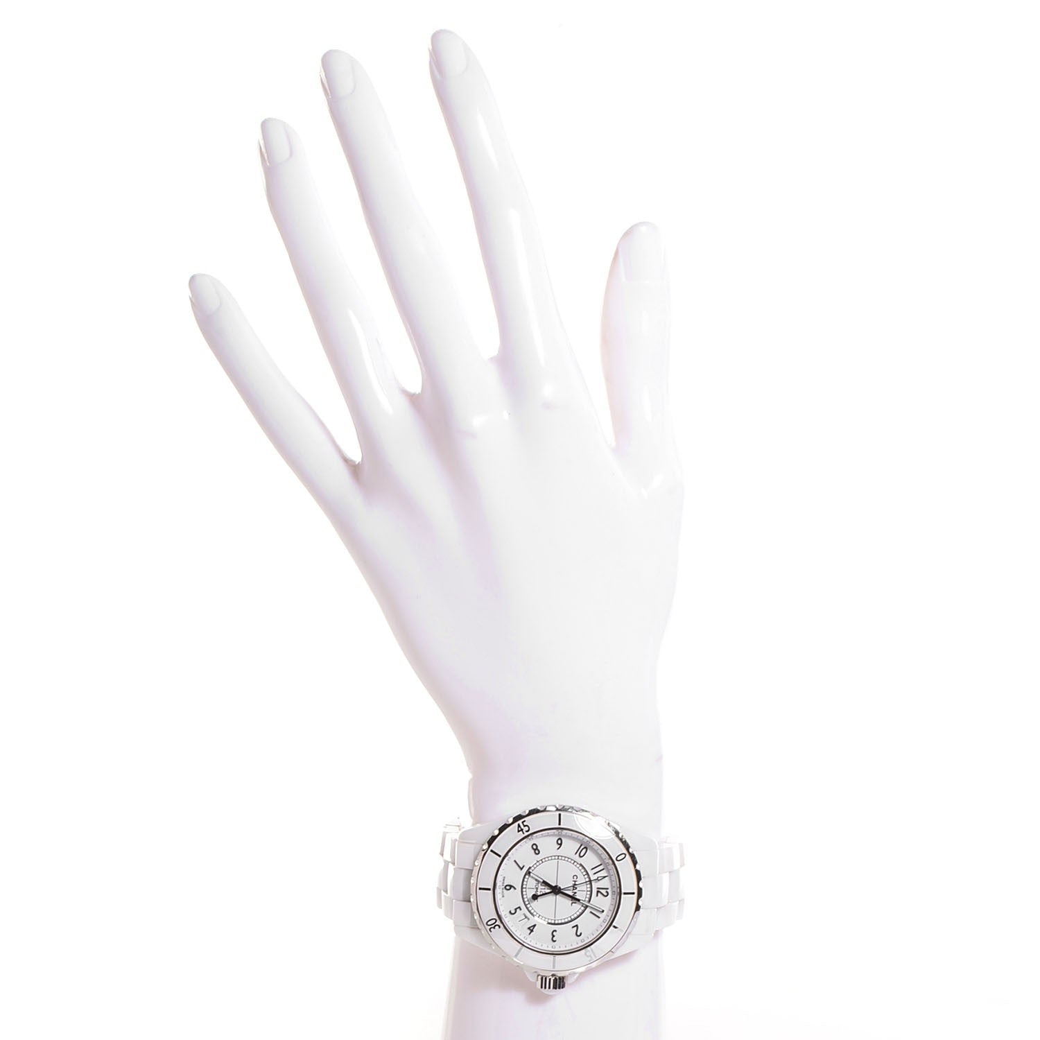 Chanel Stainless Steel Ceramic 38mm J12 Automatic Watch White 2 of 7
