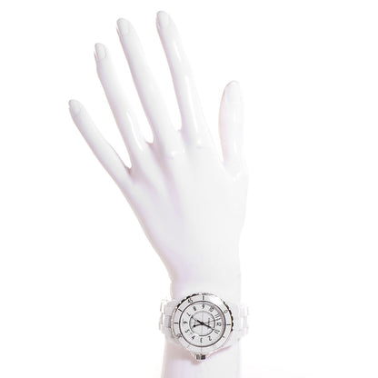 Chanel Stainless Steel Ceramic 38mm J12 Automatic Watch White 2 of 7