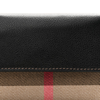 Burberry Grainy Calfskin Vintage Check Small Envelope Wallet Black 8 of 8