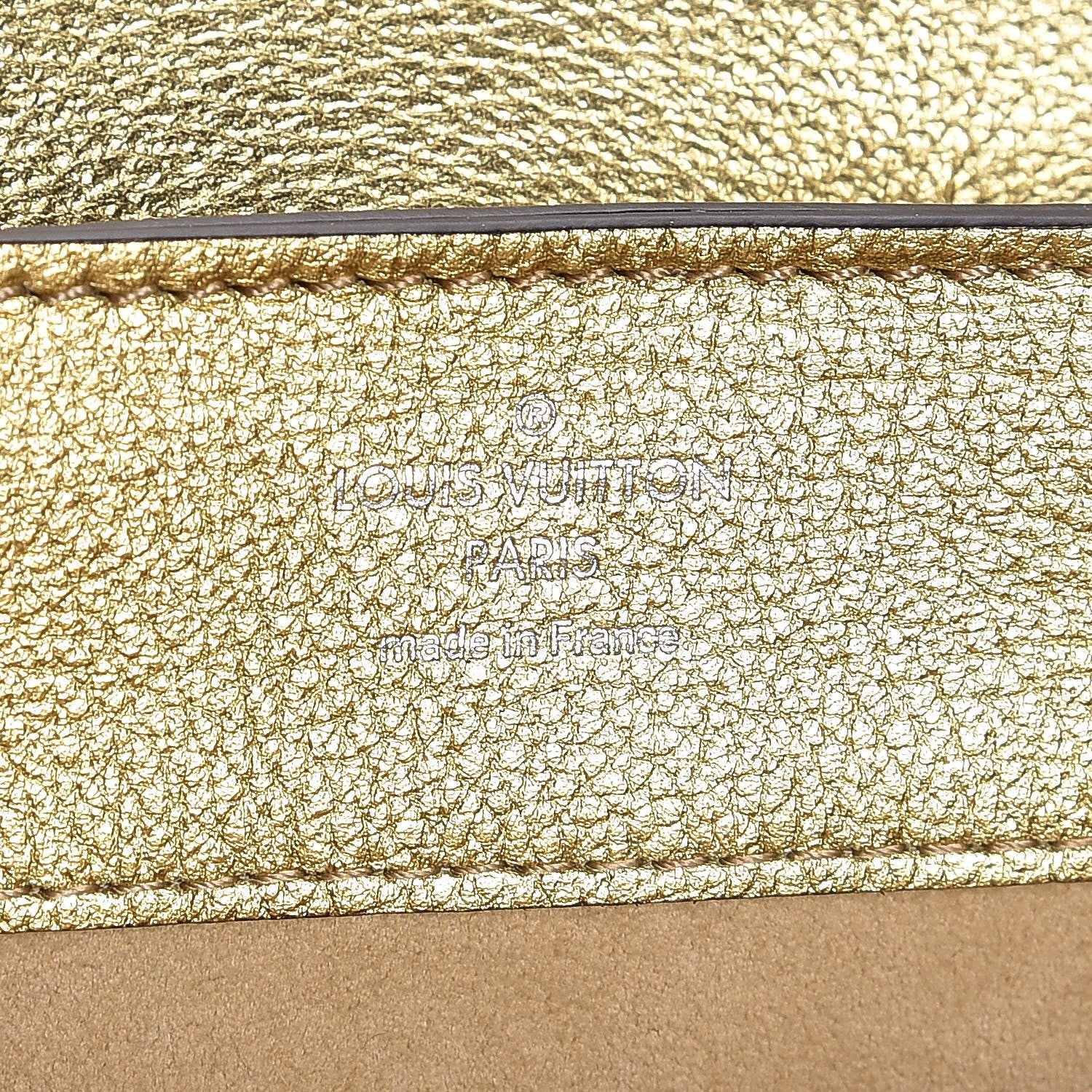 Louis Vuitton Metallic Calfskin Lockme Backpack Gold 6 of 7