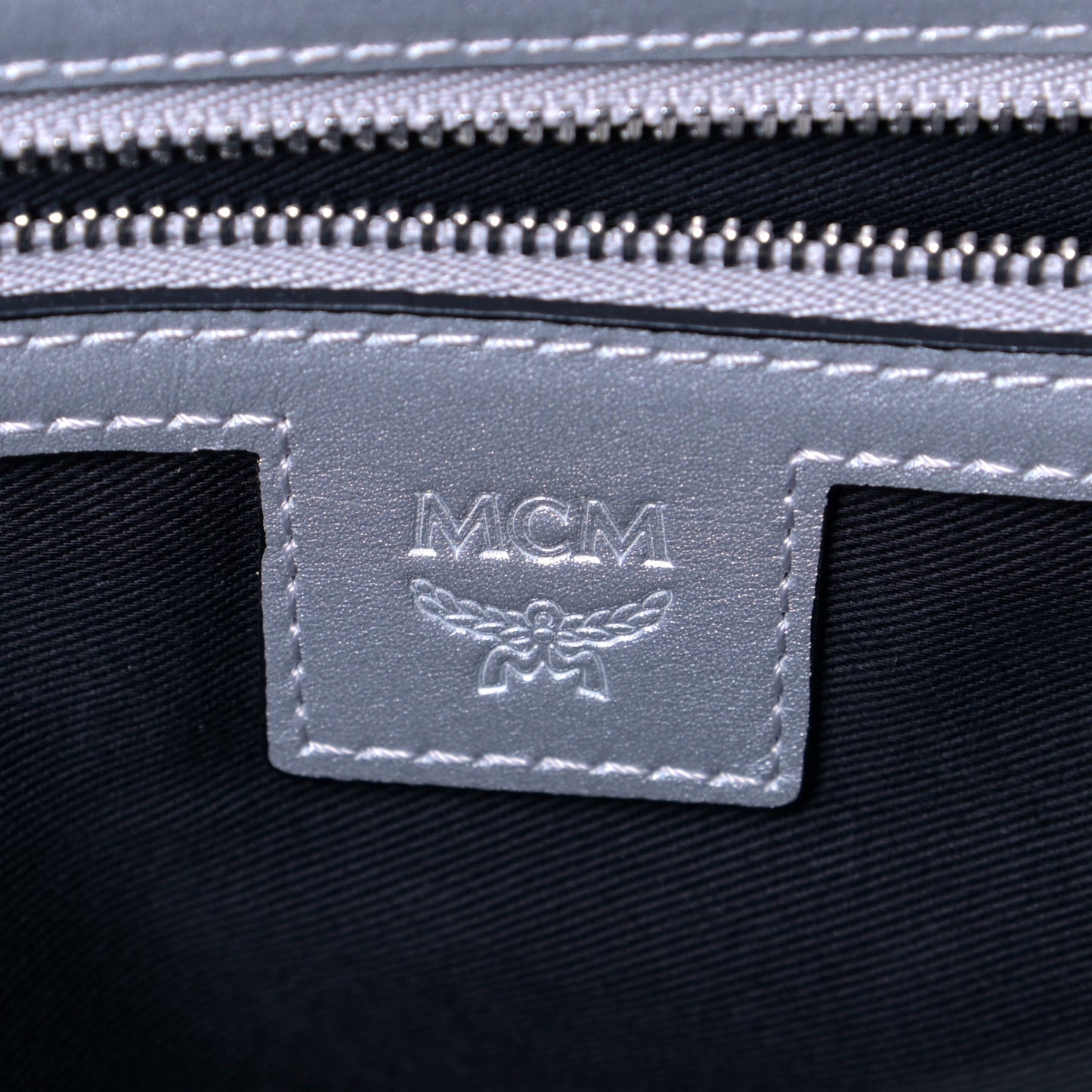 Metallic Visetos Medium Anya Shopper Tote Silver