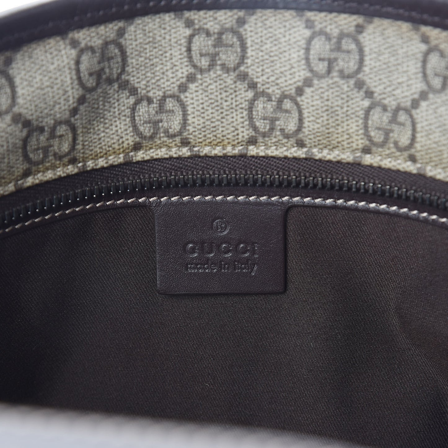 GG Supreme Monogram Small Joy Tote Dark Brown
