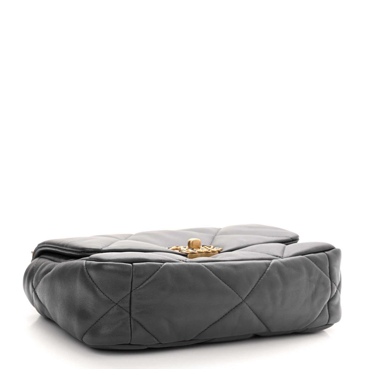 Chanel Lambskin Quilted Medium Chanel 19 Flap Dark Grey 4 of 10