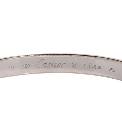 Cartier 18K White Gold LOVE Bracelet 19 4 of 5