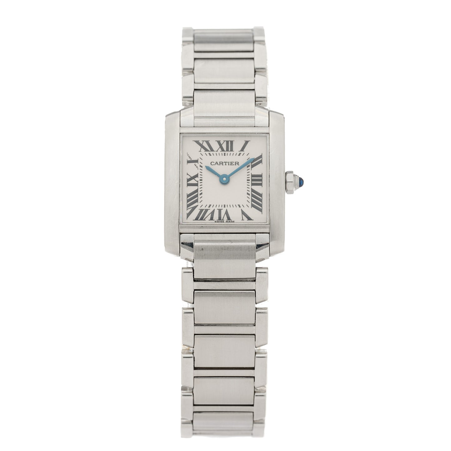 Stainless Steel 20mm Tank Francaise Quartz Watch