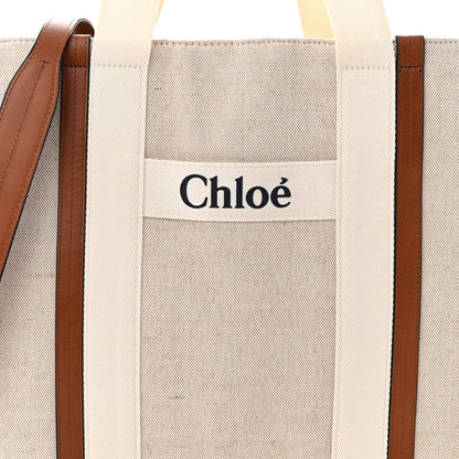 Chloe Canvas Diaper Bag Beige 9 of 16