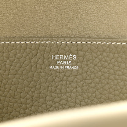 Hermes Taurillon Clemence Halzan 31 GM Sauge 7 of 10