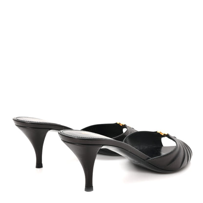Saint Laurent Nappa Sugar Babylone 90 Mules 40.5 Black 5 of 9