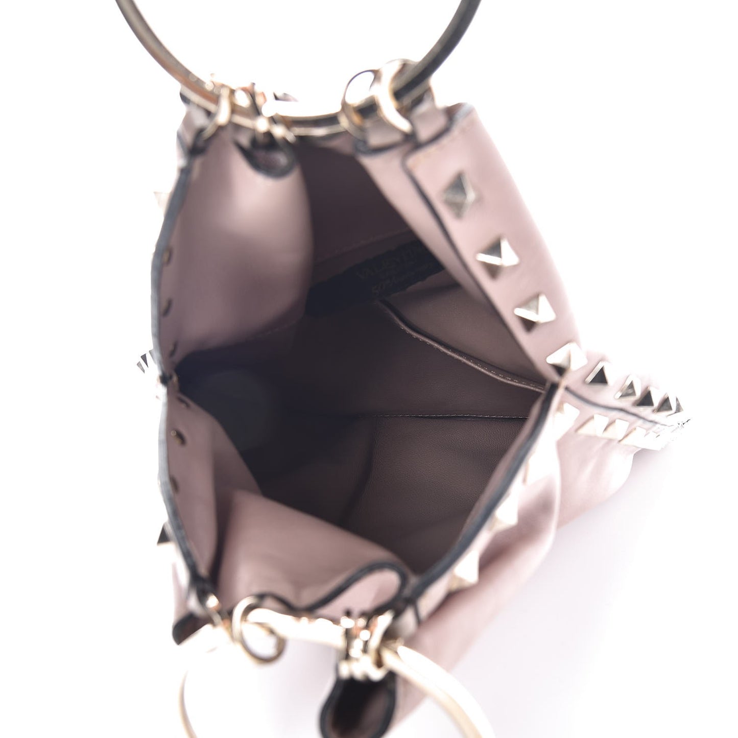 Vitello Crystal 50th Anniversary Snake Ring Evening Bag Poudre