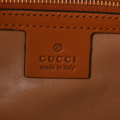 Gucci Monogram Felt Azalea Calfskin Web Small Jackie 1961 Hobo Navy Burgundy 6 of 10