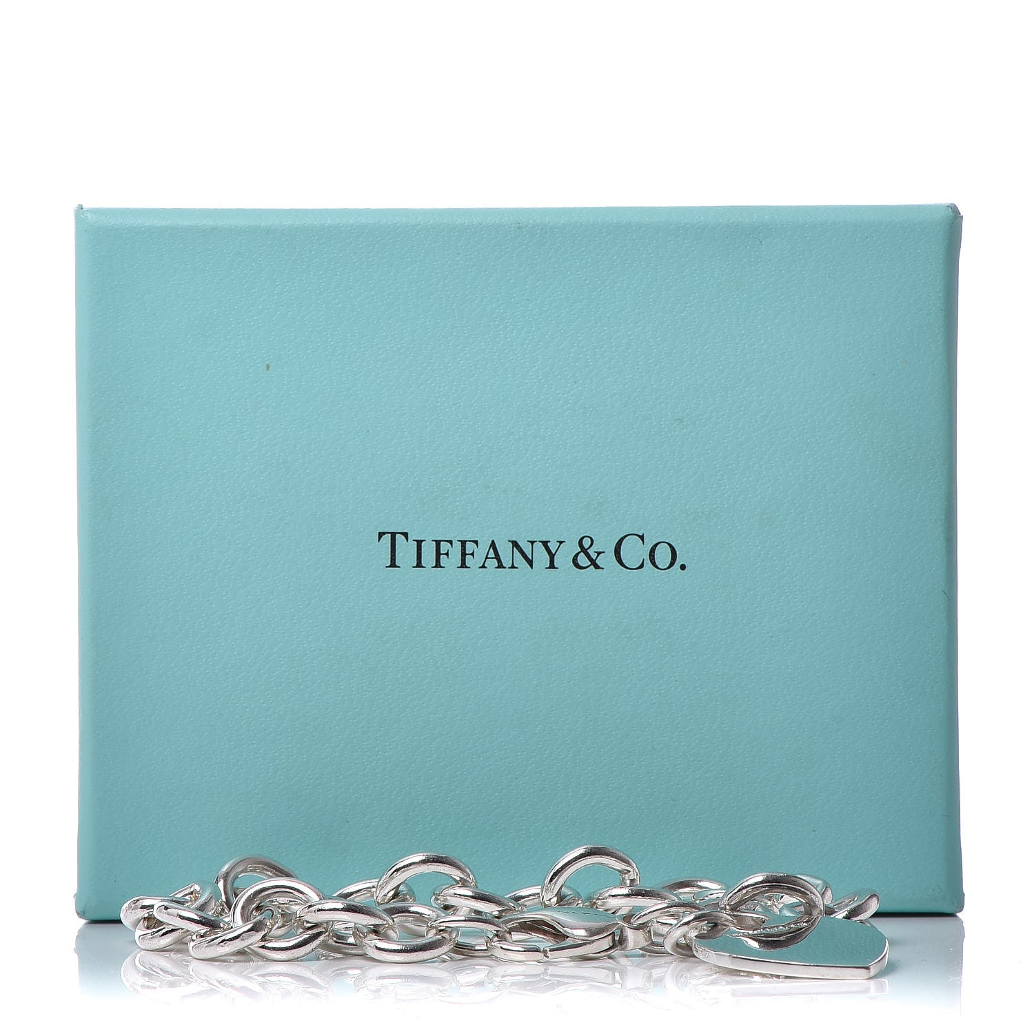 Tiffany Sterling Silver Heart Tag Charm Bracelet 5 of 5